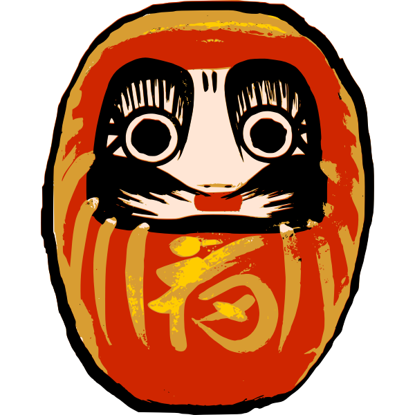 SVG Daruma Doll