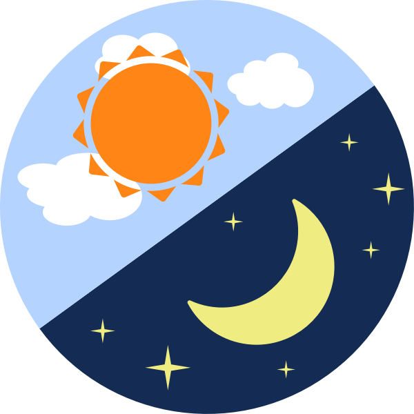 SVG Day and night