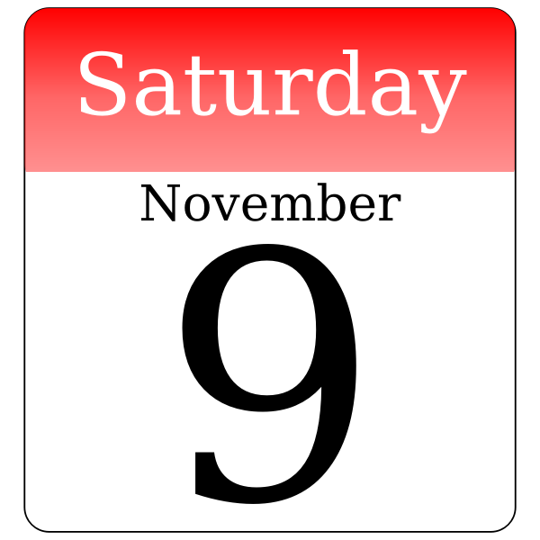 SVG Day calendar vector drawing