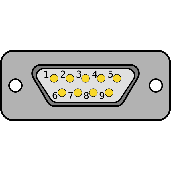 SVG DB9 chassis connector