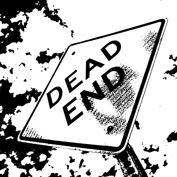 SVG Dead end vector silhouette
