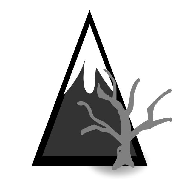SVG Dead forest mountain
