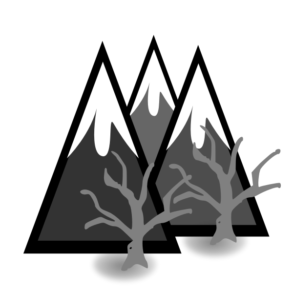 SVG Dead forest mountains