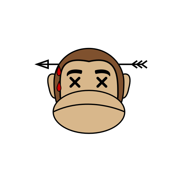 SVG Dead monkey