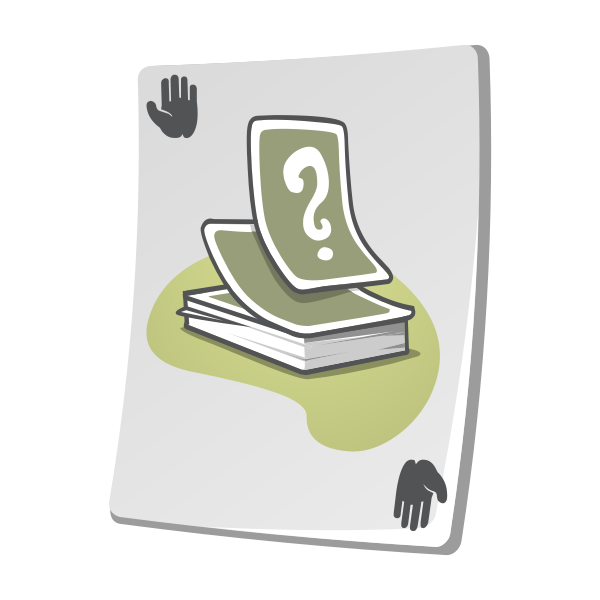 SVG Deck of cards on a playing card vector image