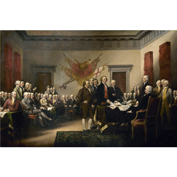 SVG Declaration of Independence Painting