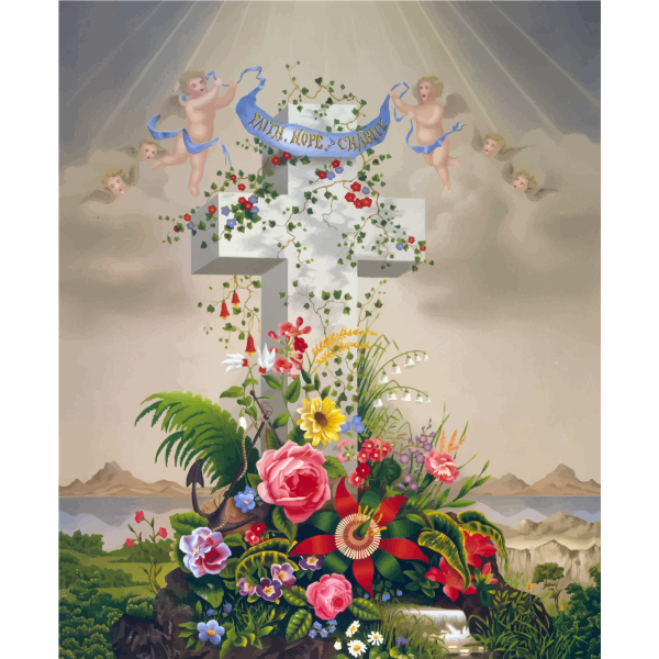 SVG Decorated cross