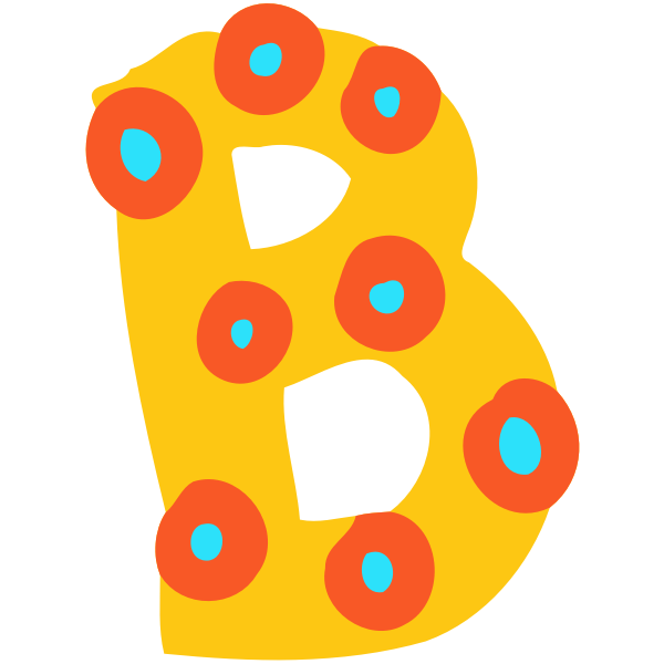 SVG Decorated letter B