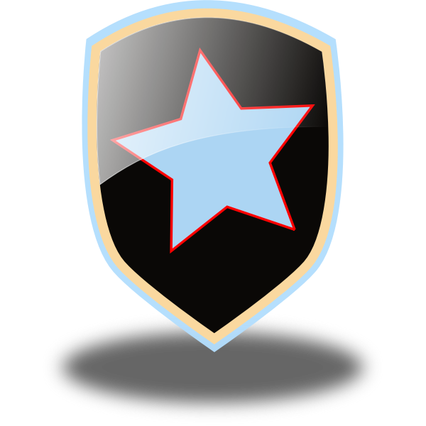 SVG Decorated shield vector illustration