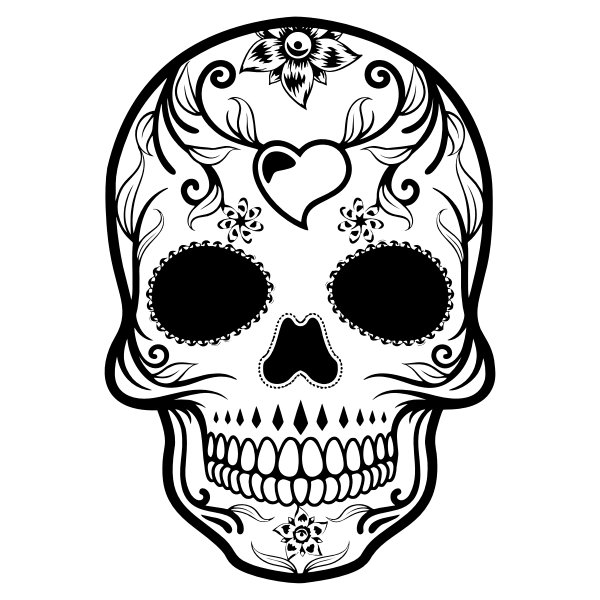 SVG Decorated skull