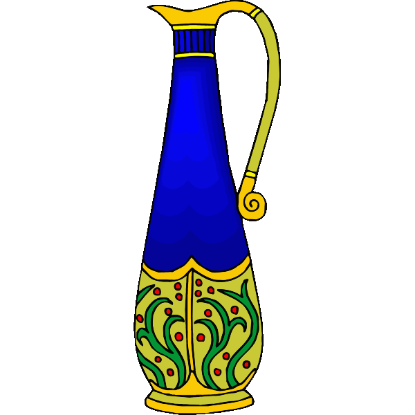 SVG Decorated stylish jug