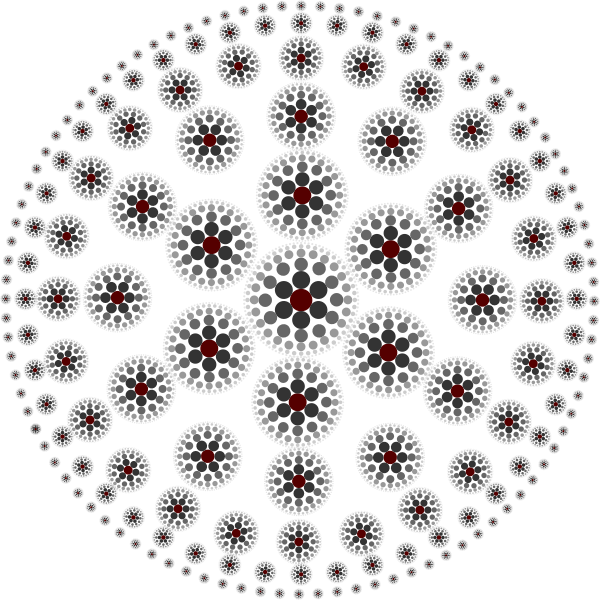 SVG Decoration with fading circles