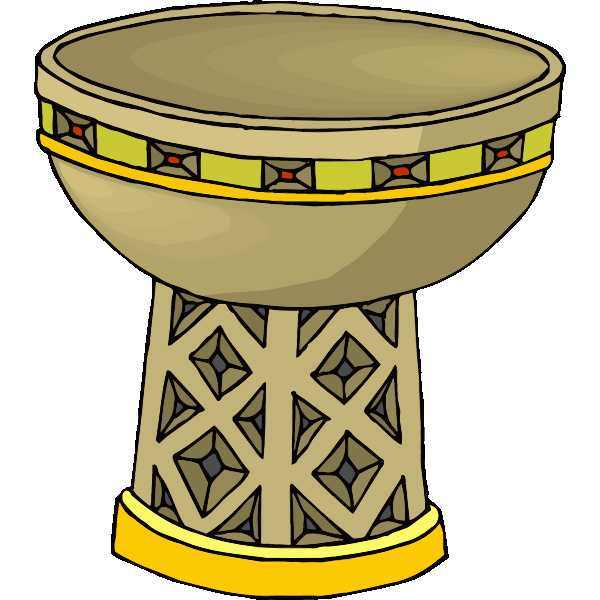 SVG Decorative brown bowl