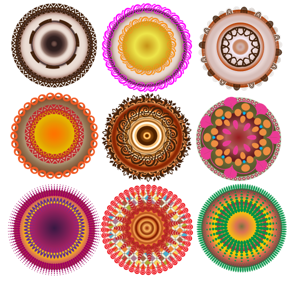 SVG Decorative circles
