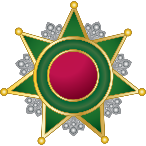 SVG Decorative emblem with a star