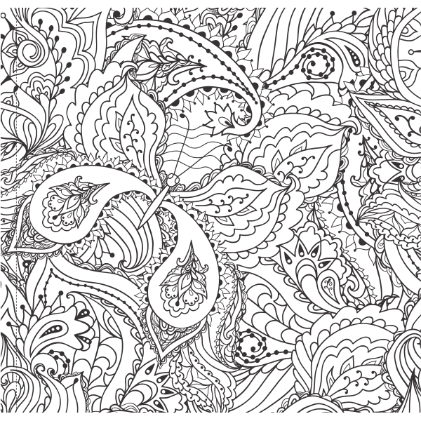 SVG Decorative floral butterfly