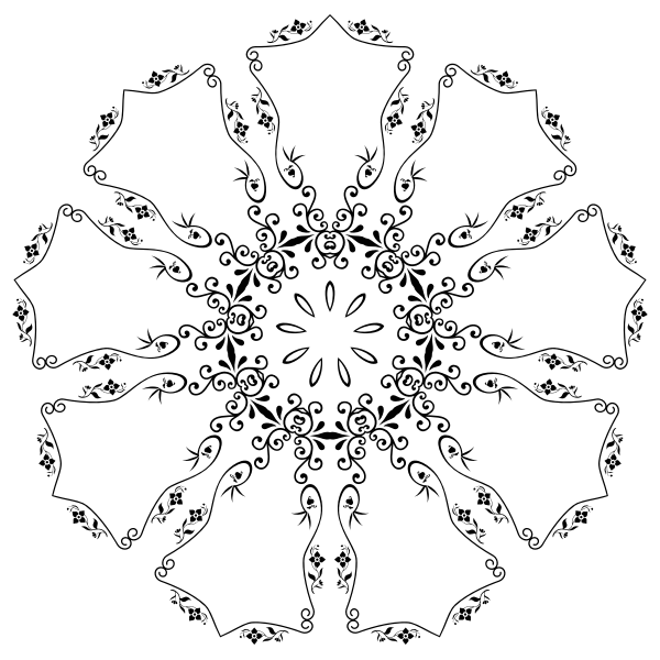 SVG Decorative Floral Design 25