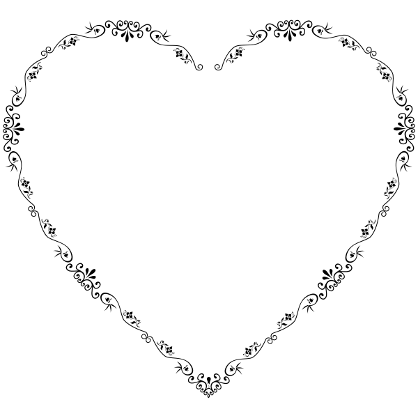 SVG Decorative Floral Heart 2