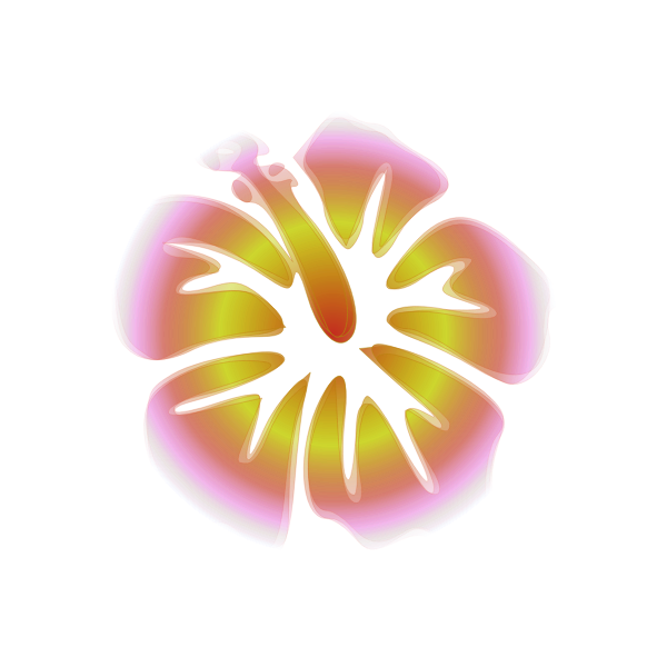 SVG Decorative flower with glowing effect