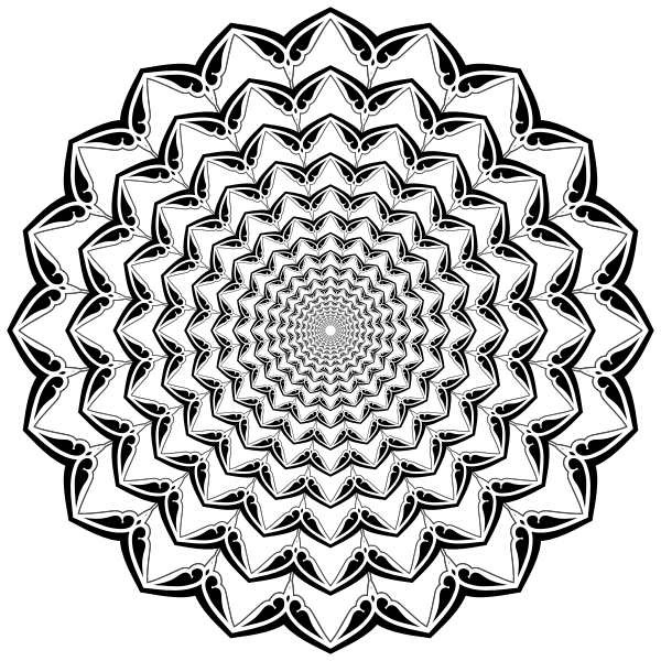 SVG Decorative flowery element