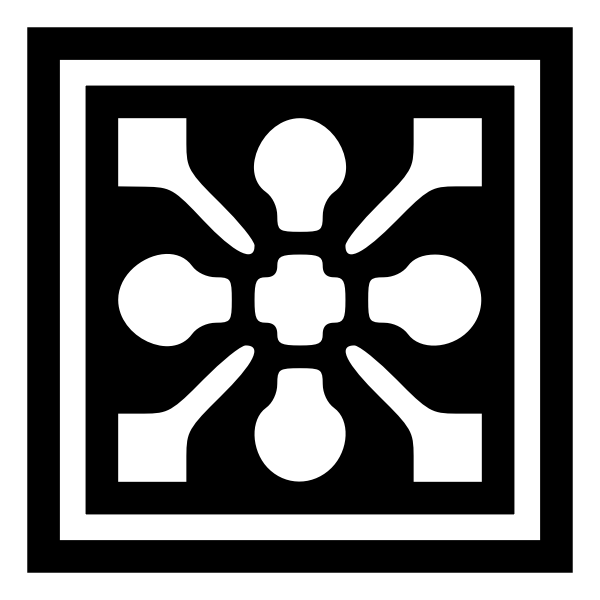 SVG Decorative flowery Square