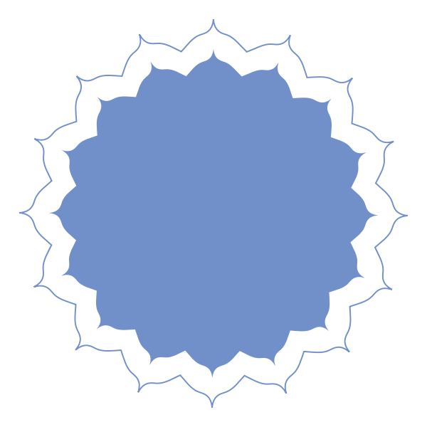 SVG Decorative frame with stroked borderline vector drawing