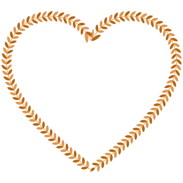 SVG Decorative heart vector graphics