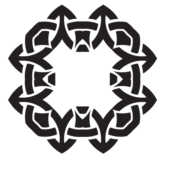 SVG Decorative knot silhouette
