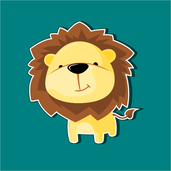 SVG Decorative lion