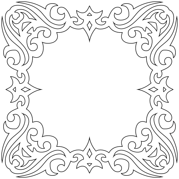 SVG Decorative mirror cadre