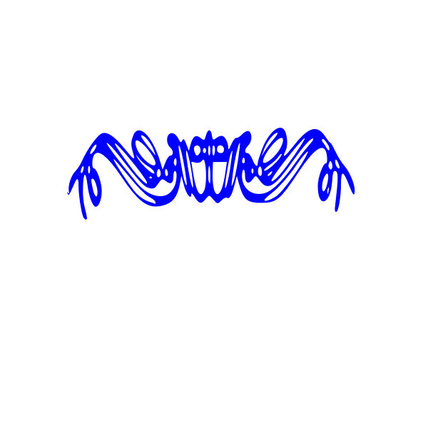 SVG Decorative ornament in blue color