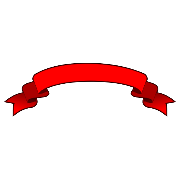 SVG Decorative red ribbon
