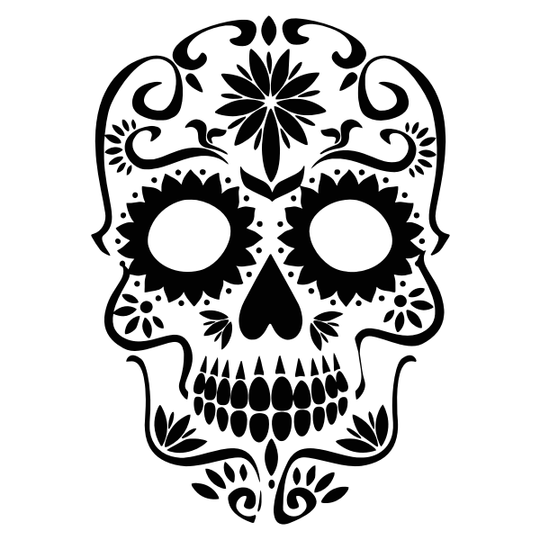 SVG Decorative skull silhouette