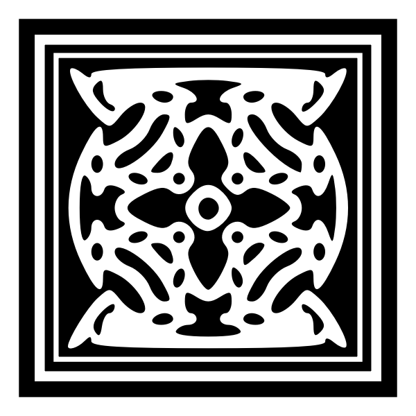 SVG Decorative square silhouette