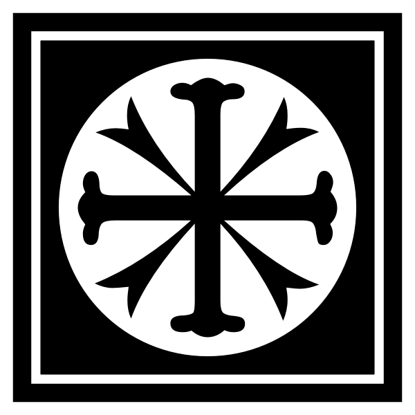 SVG Decorative square with cross
