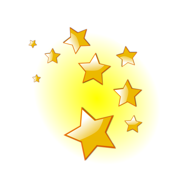 SVG Decorative stars vector