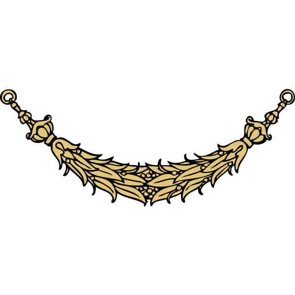 SVG Decorative swag vector image