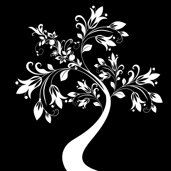 SVG Decorative tree vector clip art