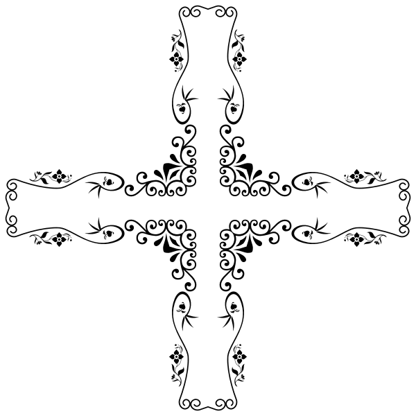 SVG Decorative Vintage Style Cross