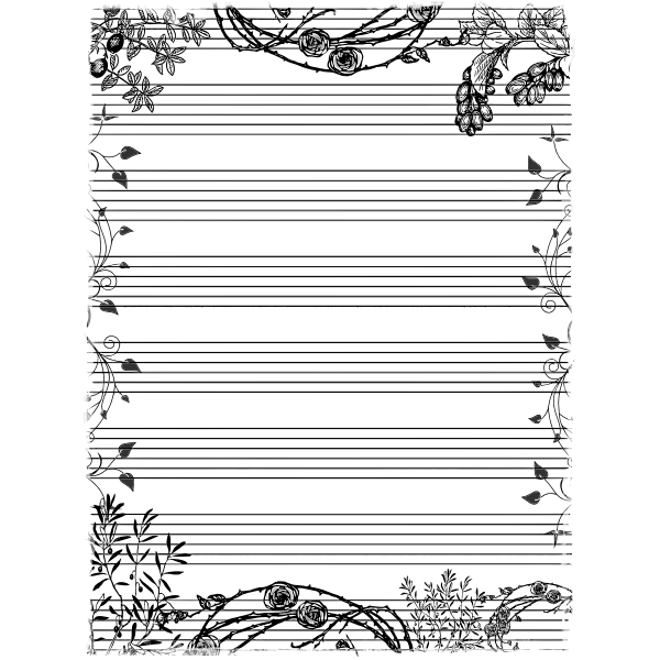 SVG Decorative writing page
