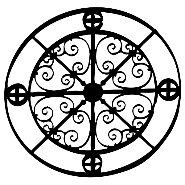 SVG Decorative Wrought Iron Design