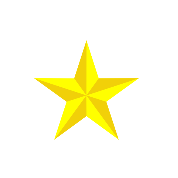 SVG Decorative yellow star