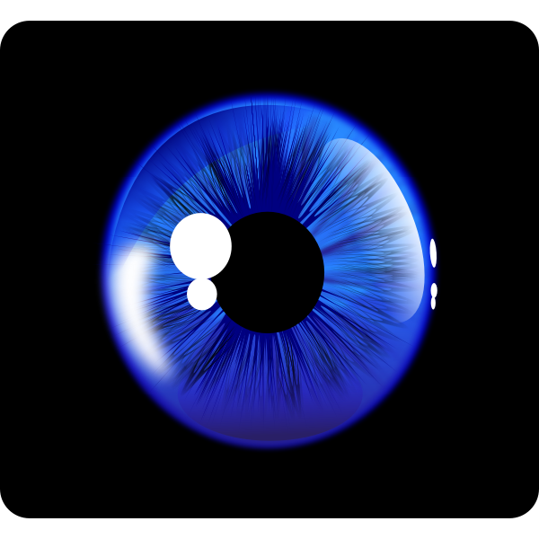SVG Deep blue eye