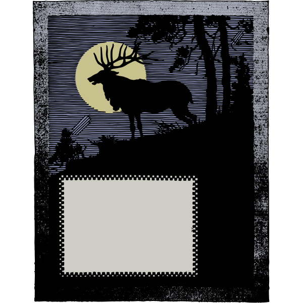 SVG Deer frame colour