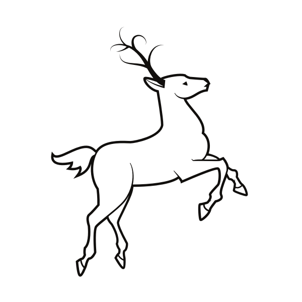 SVG Deer silhouette clip art