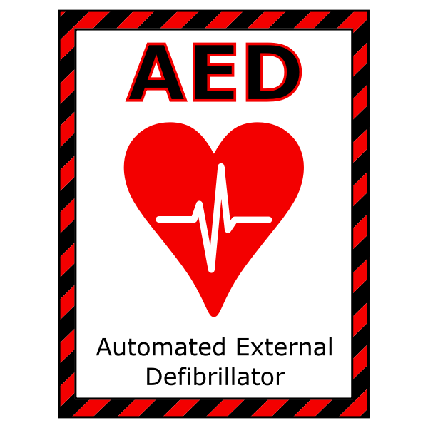 SVG Defibrilator sign