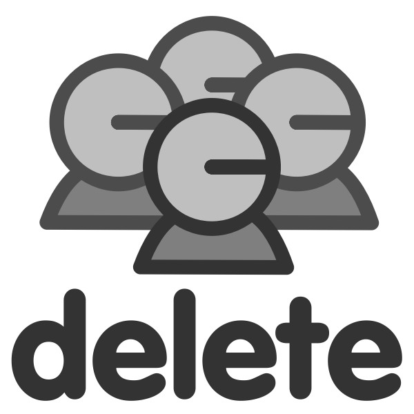 SVG Delete group icon