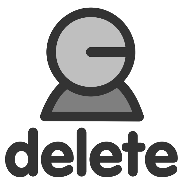 SVG Delete user icon