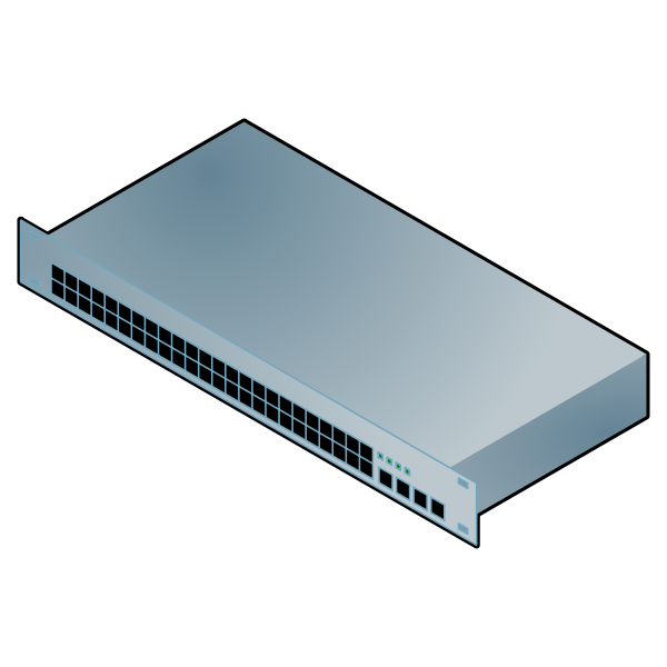SVG Dell erver computer vector image