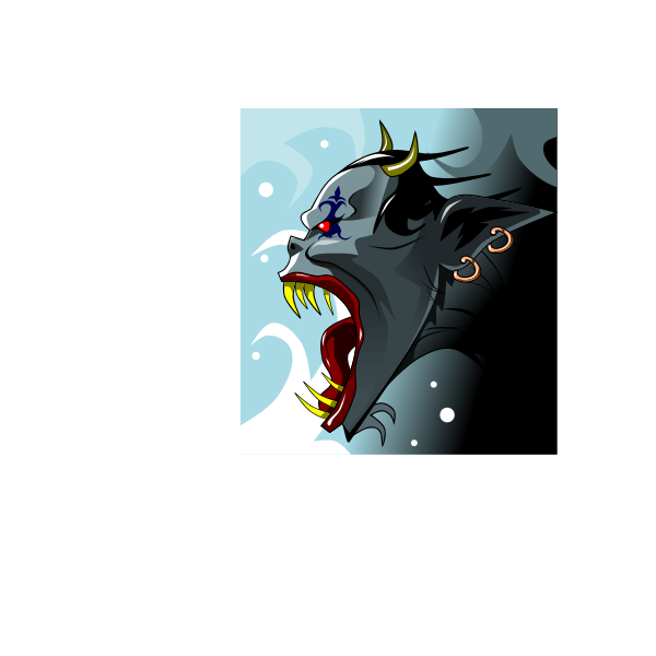 SVG Demon illustration vector image